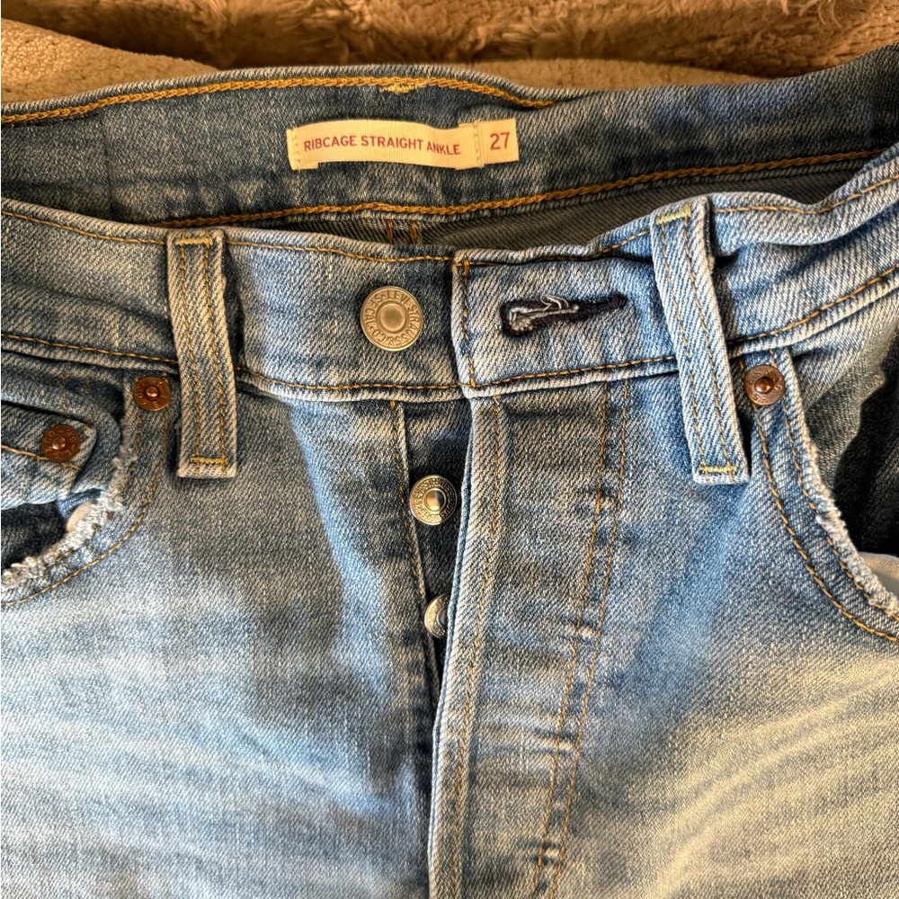 Levi's Light Blue Ankle Jeans